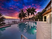 Pool overlooking the Bay
at sunset - Single Family Home for sale at 1486 Hillview Dr, Sarasota, FL 34239 - MLS Number is A4514185