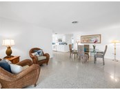 Beautiful terrazo floors in the large dining room - Single Family Home for sale at 741 Fox St, Longboat Key, FL 34228 - MLS Number is A4520104
